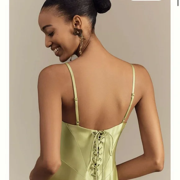 mare mare satin corset dress Mare Mare Emmy Satin Corset Maxi Dress for Weddings
